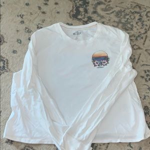 long sleeve cropped t shirt